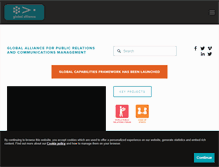 Tablet Screenshot of globalalliancepr.org